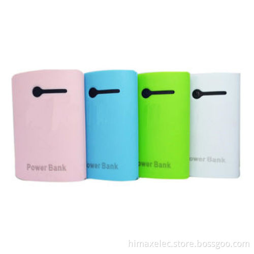 Power banks, 5200mAh, customized available, five colors can be chosen, LED flashlight